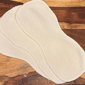 Inserto de pañal de tela Pro-ECO Zorb: inserto de pañal absorbente de bolsillo contorneado de 2 capas (5" x 12") o refuerzo