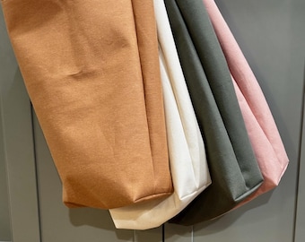 Organic Cotton Twill Dry Bag with Waterproof Pro-Eco PUL for Laundry, Kitchen, or Bathroom