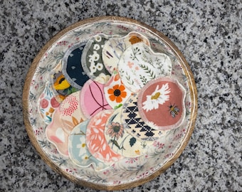 Patterned Facial Rounds - Dual Texture with Organic Cotton Velour and Flannel