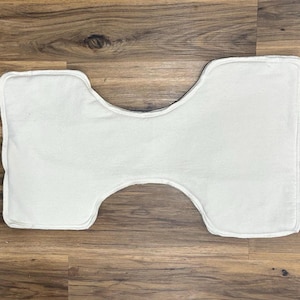 Adult Cloth Diaper Insert for Suprima Snap-On Pant: 6-ply Contoured Organic Cotton, Zorb, and Hemp Protection