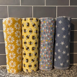 Conjunto de 10 toalhas de papel reutilizáveis Spring (30,5 cm x 25,4 cm) | Toalhas de papel | Papel-toalha de cozinha