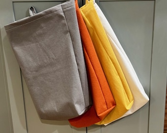 Organic Cotton Dry Bag with Waterproof Pro-Eco PUL for Laundry, Kitchen, or Bathroom