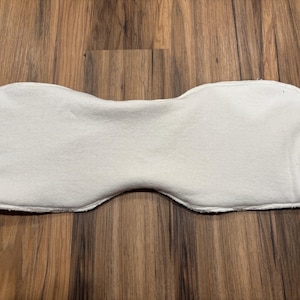 Adult Overnight Cloth Diaper Insert: 8-ply Contoured Organic Cotton, Zorb, and Hemp Protection (8"x22")