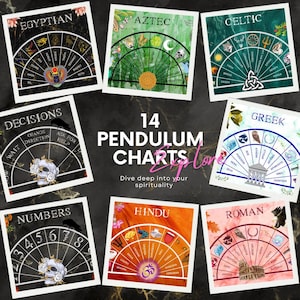 14 Printable Pendulum Reading Boards - Discovering Your Spirituality