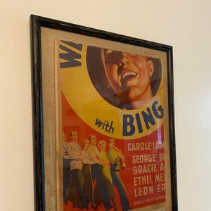 Movie Poster Remnant - Authentic We’re not Dressing Bing, Carole, George, Gracie, Ethel, Leon, Ray