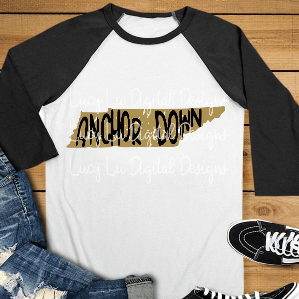 SVG VANDERBILT Anchor Down Digital Cut Files svg dxf Etsy