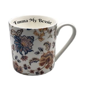 Personalised Large Fine Bone China Haddon Chintz Mug, Gift For Him, Gift For Her, Big Mug