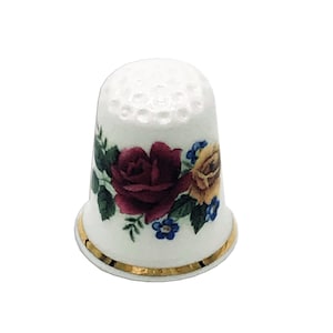 Personalised Vintage Style China Thimble