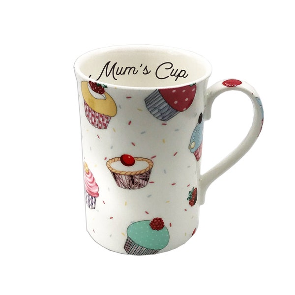 Personalised Fine Bone China Cupcake Mug