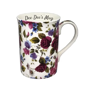 Boxed Personalised Summer Rose China Mug