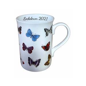 Colourful Butterfly Nature Garden Butterflies Fine China Tea Cup Coffee Mug Gift 
