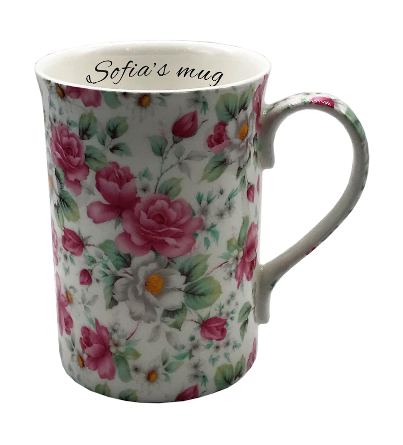 Personalised Fine Bone China Retro Delight Chintz Mug Gift Etsy UK