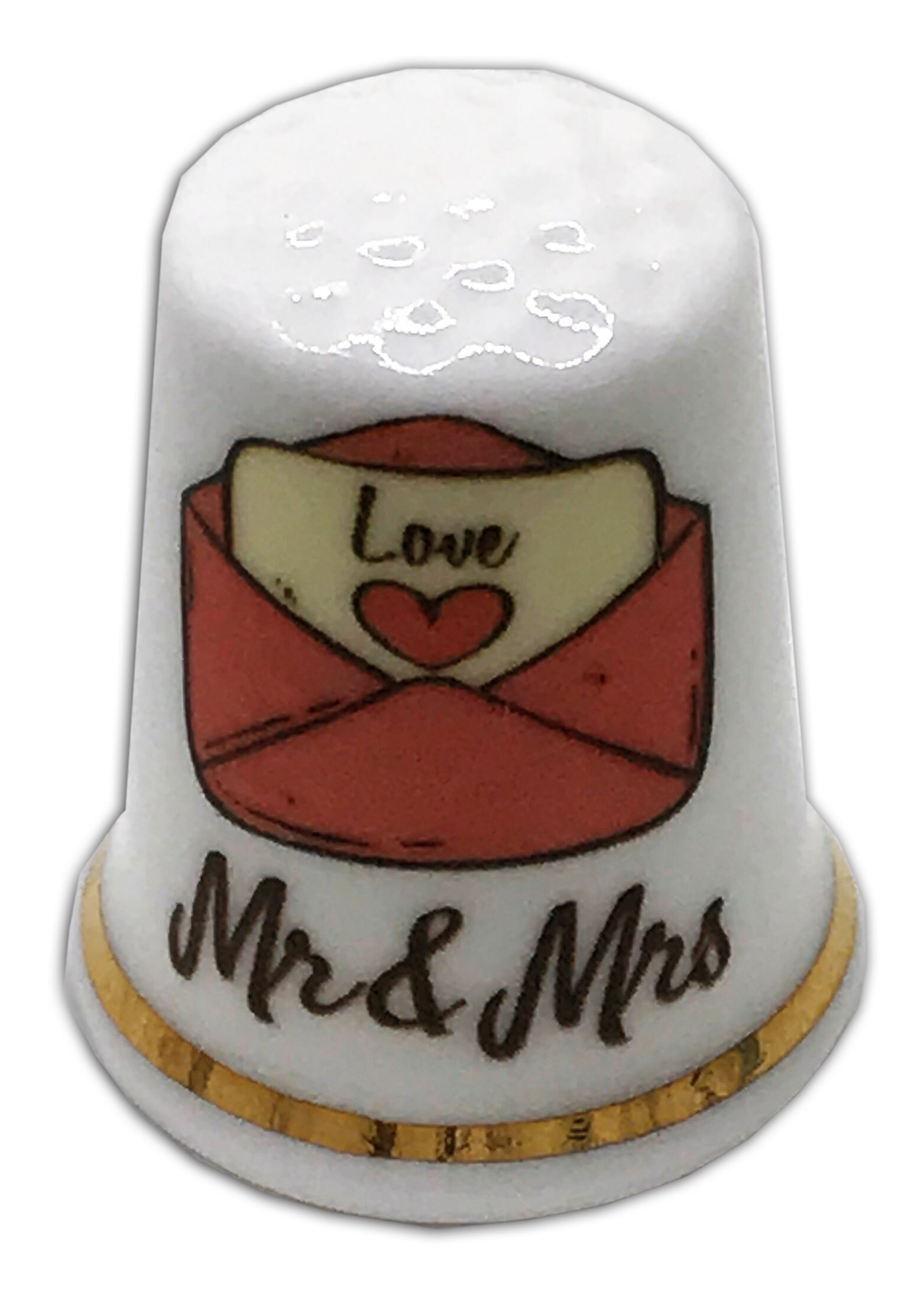 Mr and Mrs Wedding Thimble