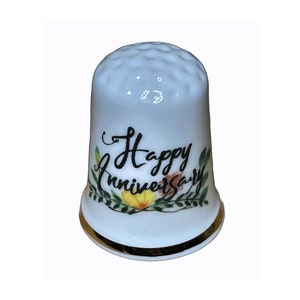 BN Personalised Wedding Anniversary Thimble, Anniversary Gift, Anniversary Present