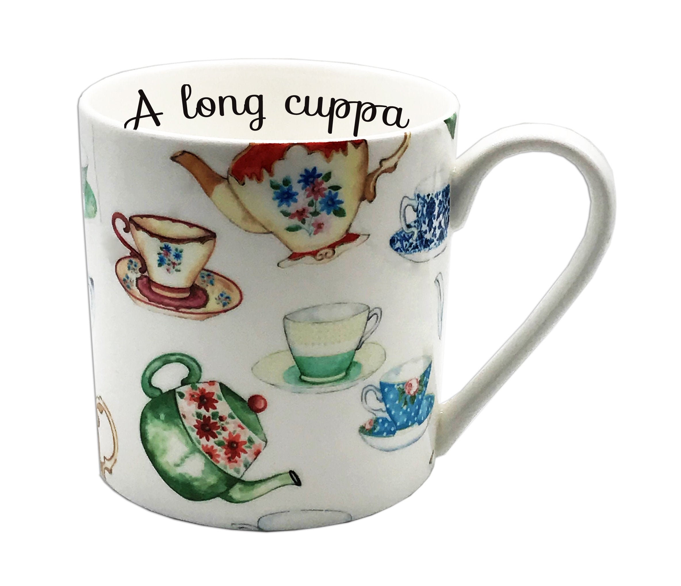 BN Personalised Large Afternoon Tea Chintz Pint Mug, Gift For Mum, Gift For Her
