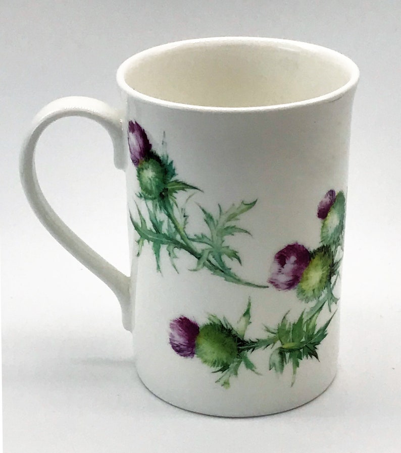 Boxed Personalised Scottish Thistle Mug Gift for Mum Dad Etsy