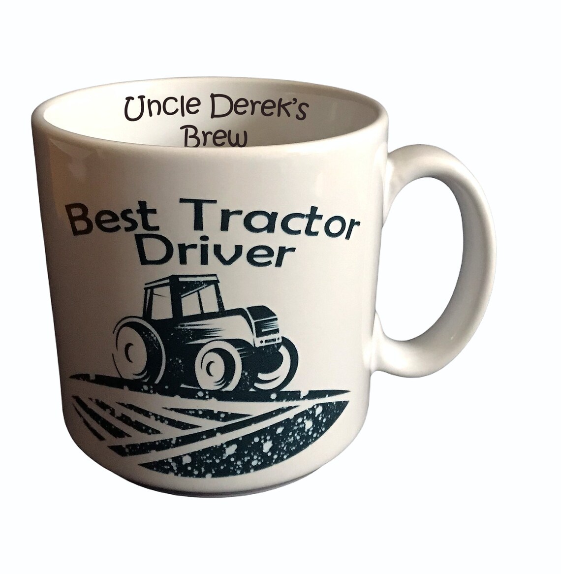 Large Personalised Stoneware Tractor Mug Best Tractor Driver Etsy