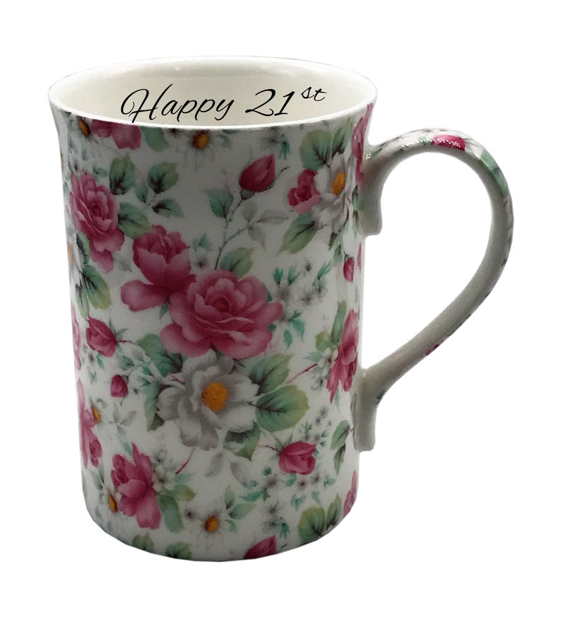 Personalised Fine Bone China Retro Delight Chintz Mug Gift Etsy UK