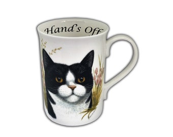 Personalised Cat Mug, Fine Bone China Coffee Mug, Boxed Gift