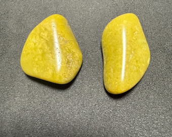 Green Opal Set of 2 Tumbled Stones