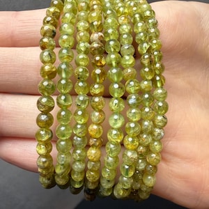 Peridot 4mm Bracelet