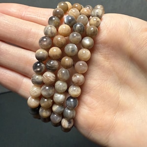 Black Moonstone 6mm Bracelet