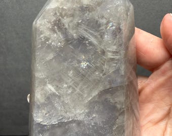 Blue - Gray Rose Quartz Wide Tower