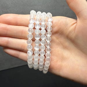 Selenite 6mm Bracelet