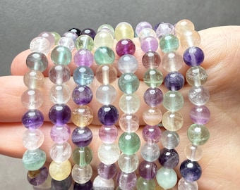 Rainbow Fluorite 6mm Bracelet
