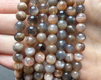 Black Moonstone 6mm Bracelet