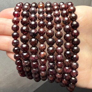 Garnet 6mm Bracelet