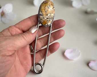 Jumbo Safety Pin, Stainless Steel Kilt Scarf Hat Pin, Key Holder