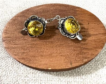 Citrine Sweater Clip, Pashmina Shawl Clasp, Citrine Jewelry Closure