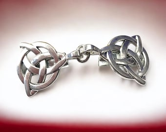 Celtic Knot Sweater Clip: Vintage Cardigan Clasp