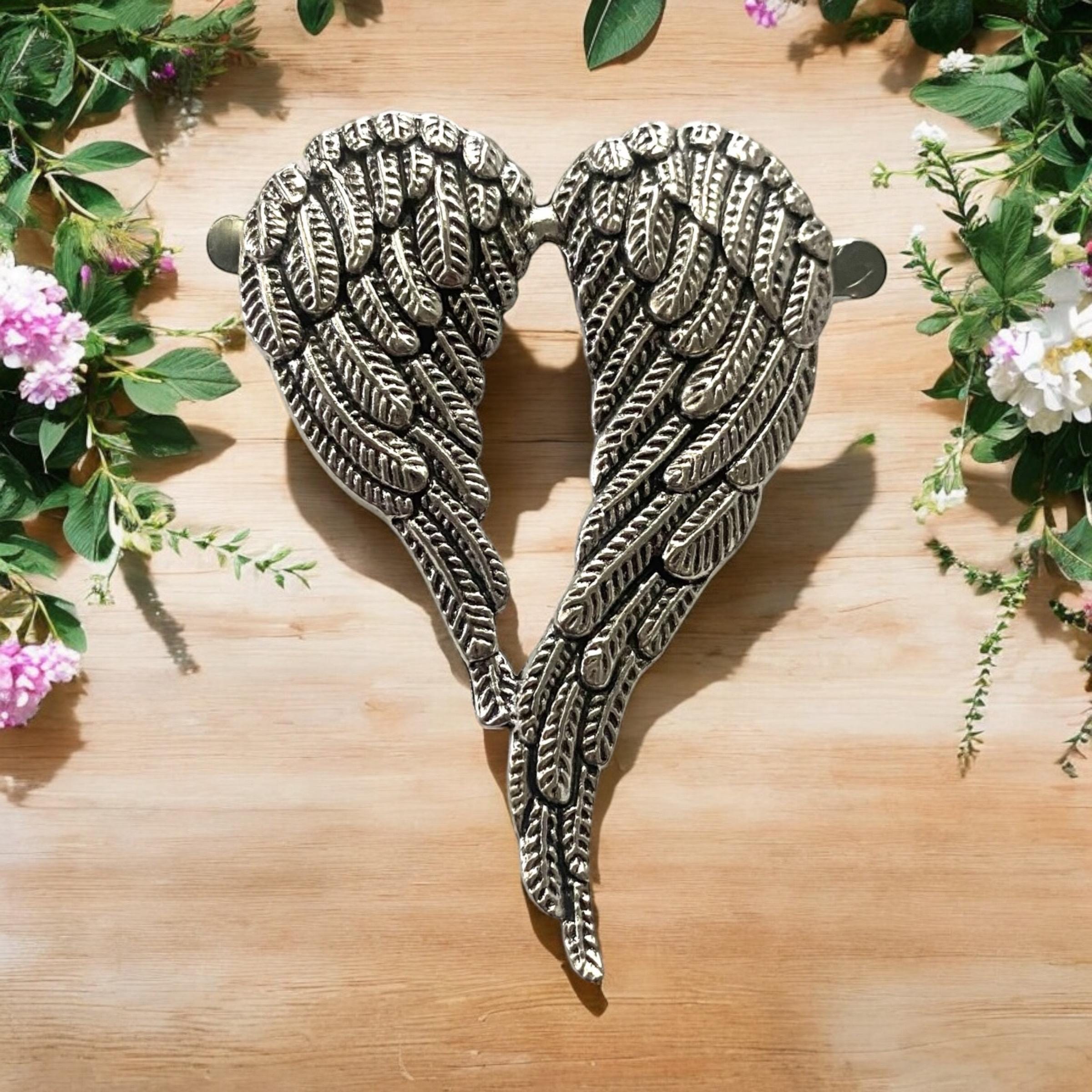 Angel Wing Sweater clip, sweater clasp, cardigan clip, Pashmina clip, sweater closure, shawl clip, Angel jewelry, angel wing clips