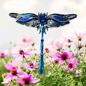 Dragonfly pin, dragonfly brooch, blue dragonfly, gift for her, memorial gift, dragonfly jewelry, dragonfly brooch.