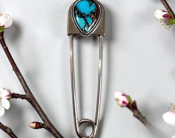 Medium Stainless Steel Kilt Pin: Scarf, Hat, Key Holder, (3 inch)