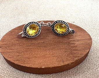 Citrine Sweater clip, sweater clasp, cardigan clip, Pashmina clip, sweater closure, shawl clip, citrine jewelry