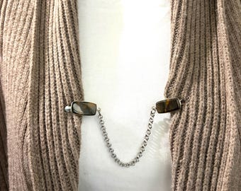 Jasper Sweater Clip: Cardigan Clasp, Shawl Clip