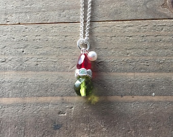 Grinch necklace , Christmas necklace , how the Grinch stole Christmas, grinch jewelry. Holiday necklace, Dr Seus