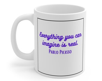 Picasso Inspirational Quote Mug
