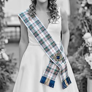 Highland Clan Highland Damen Vintage Schärpe, Braut Schärpe, Vintage Schärpe für Mädchen, Größe 11 &quot;x 90&quot;