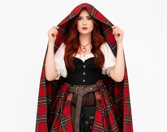 Custom Great Tartan Women Scottish 16th Century Highland Vintage Ladies Wool Great Kilt Traditional Kilts Available in 50+ Tartans Plaid