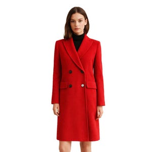 Custom Blazer Coat Women Made to Measure Winter Wool Fashion Ladies Long Coats Available in 9 Colors