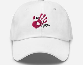 Gorra para mamá niña, regalo para celebrar a mamá, regalo para mamá, gorra ajustable para mamá niña, gorra bordada para mamá niña, gorra para mamá niña y papá, gorra de béisbol de algodón