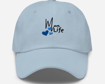 Mom Life Hat, Mothers Day Gift, Gift for Mom, Mom Life Adjustable Cap, Embroidered Mom Life Hat, Mom Life Boy Hat, Cotton Baseball Cap