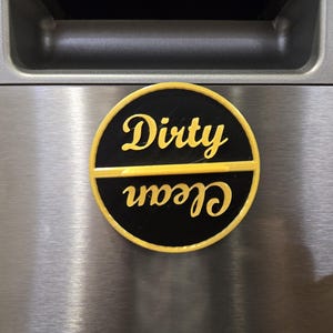 Clean Dirty Dishwasher Sign, Dirty Clean Dishwasher Magnet, House Warming Gift, Kitchen Magnet, Dishwasher Magnet, Dishwasher Sign