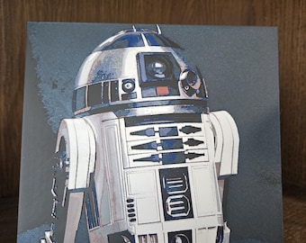 3D R2D2 Print: Star Wars Art