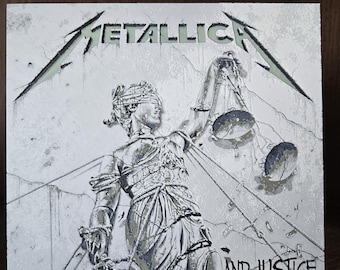 3D Metallica "...And Justice for All" Album Art - Metalhead Gift