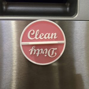 Clean Dirty Dishwasher Sign, Dirty Clean Dishwasher Magnet, House Warming Gift, Kitchen Magnet, Dishwasher Magnet, Dishwasher Sign